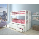 ACME Micah Twin/Twin Bunk Bed & Trundle, White