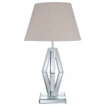 ACME Britt Table Lamp, Mirrored & Chrome