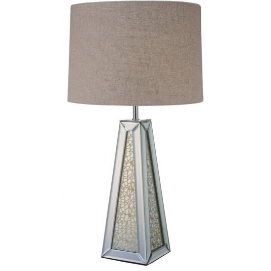 ACME Britt Table Lamp, Mirrored & Chrome