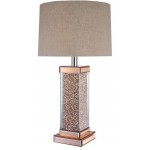 ACME Britt Table Lamp, Rose Gold