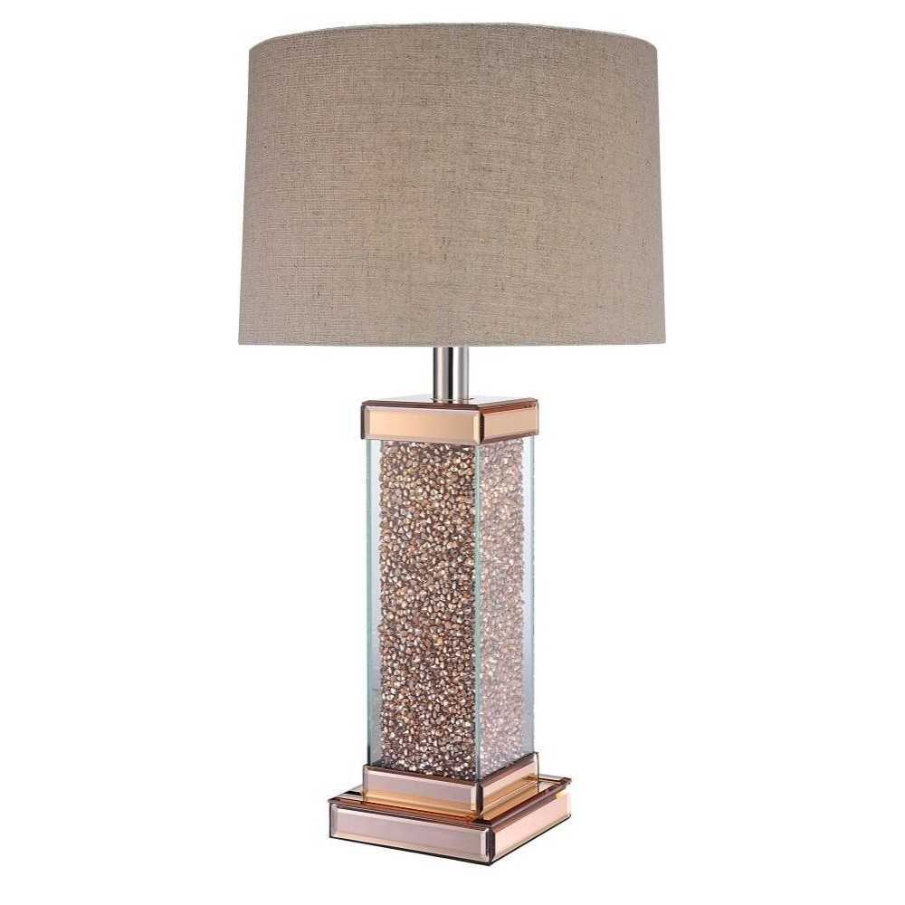 ACME Britt Table Lamp, Rose Gold