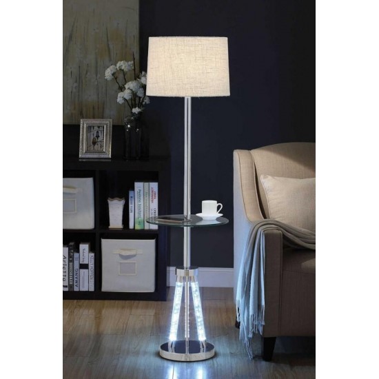 ACME Cici Floor Lamp, Chrome