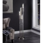 ACME Claus Floor Lamp, Brushed Nickel