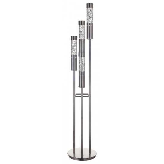 ACME Claus Floor Lamp, Brushed Nickel