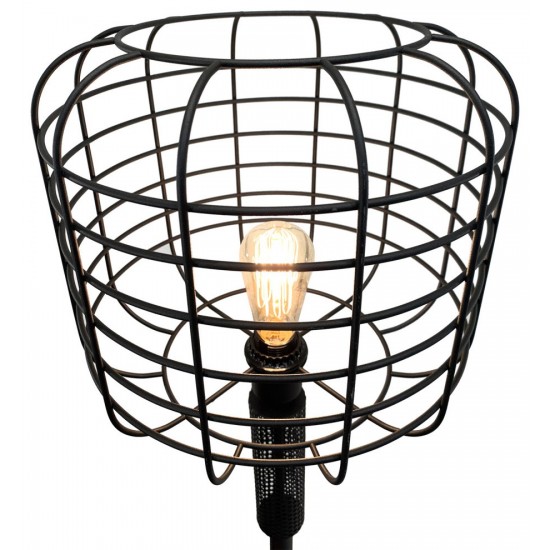 ACME Marek Floor Lamp, Black