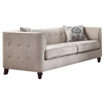 ACME Cyndi Sofa w/2 Pillows, Tan Velvet