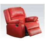 ACME Zuriel Rocker Recliner, Red PU