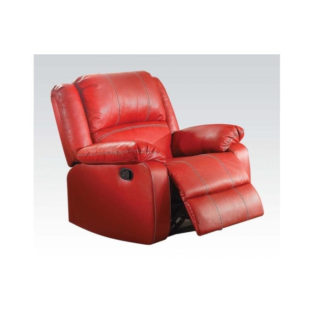 ACME Zuriel Rocker Recliner, Red PU