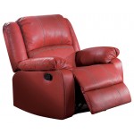 ACME Zuriel Rocker Recliner, Red PU