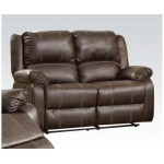 ACME Zuriel Loveseat (Motion), Brown PU