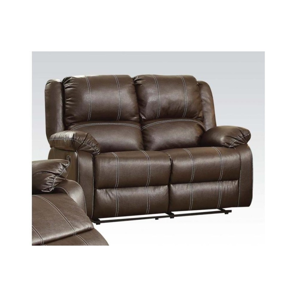 ACME Zuriel Loveseat (Motion), Brown PU