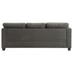 ACME Laurissa Sofa w/4 Pillows, Light Charcoal Linen