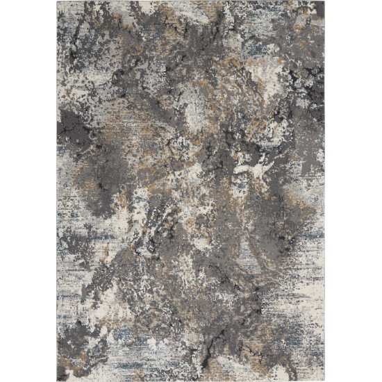 Nourison Tangra TNR01 Area Rug, Grey/Multicolor, 4' x 6'