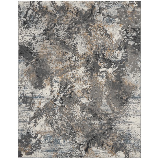 Nourison Tangra TNR01 Area Rug, Grey/Multicolor, 7'10" x 9'10"