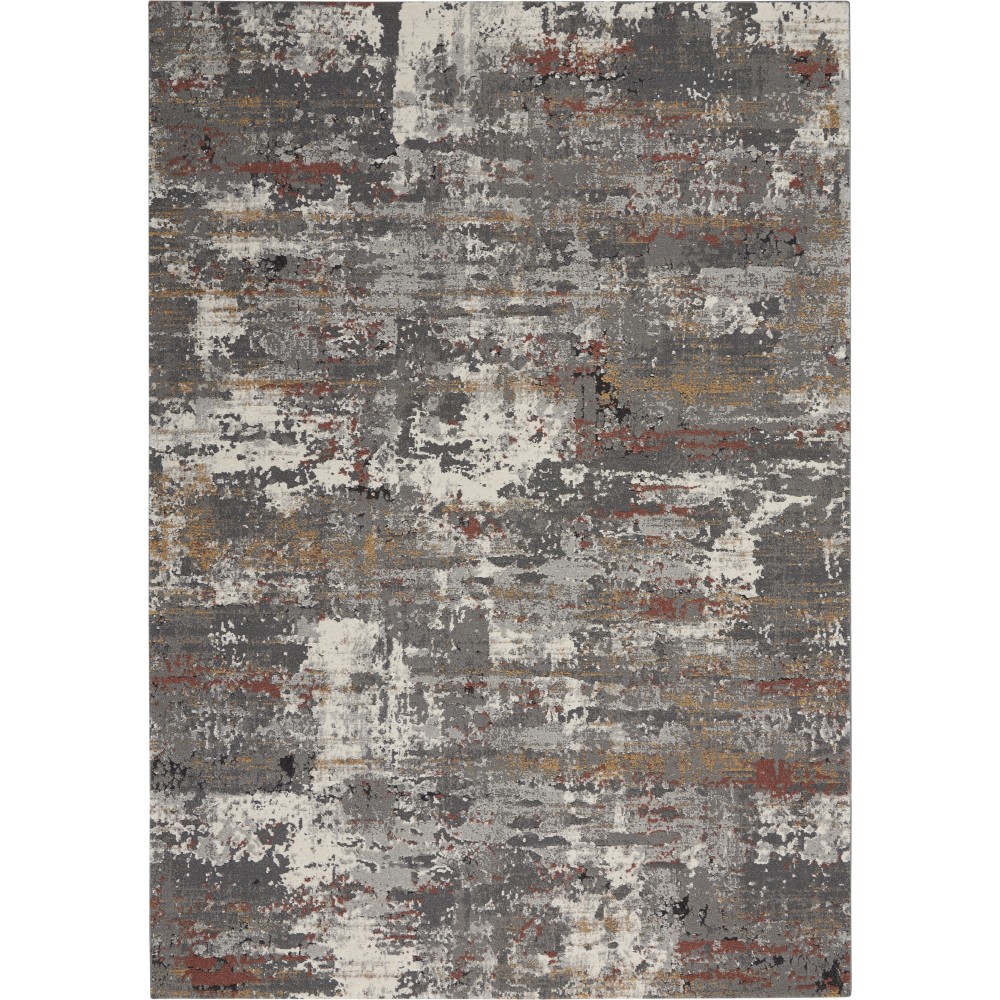 Nourison Tangra TNR02 Area Rug, Grey/Multicolor, 4' x 6'