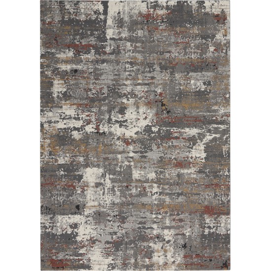 Nourison Tangra TNR02 Area Rug, Grey/Multicolor, 5'3" x 7'3"