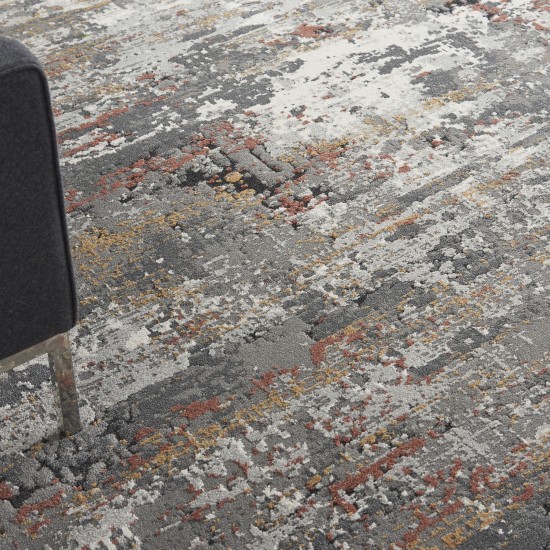Nourison Tangra TNR02 Area Rug, Grey/Multicolor, 9' x 12'