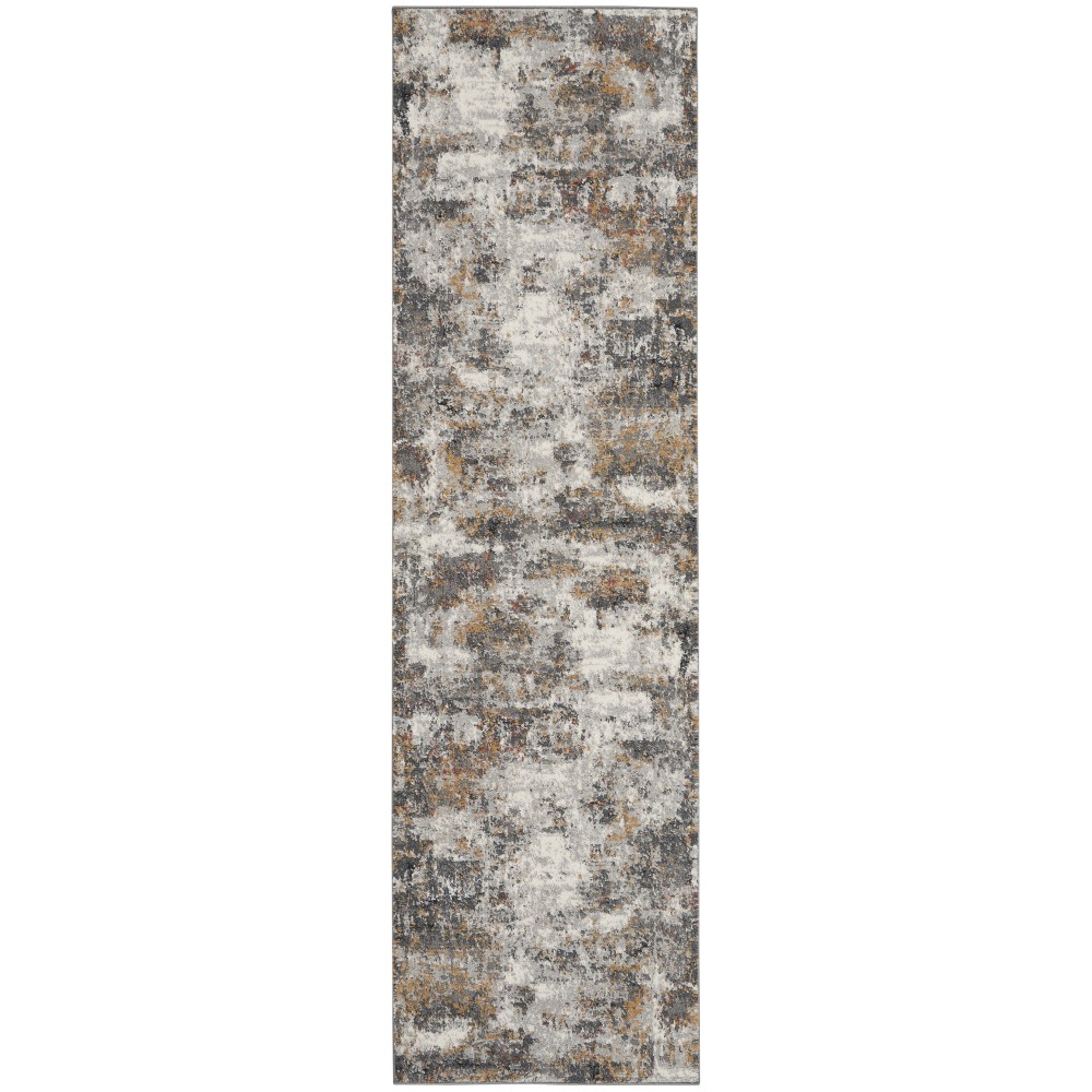 Nourison Tangra TNR03 Runner Rug, Grey/Multicolor, 2'2" x 7'6"