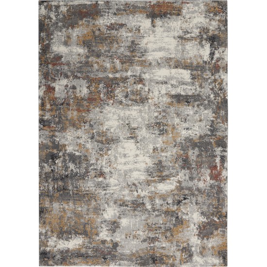 Nourison Tangra TNR03 Area Rug, Grey/Multicolor, 4' x 6'