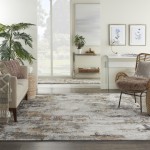 Nourison Tangra TNR03 Area Rug, Grey/Multicolor, 7'10" x 9'10"