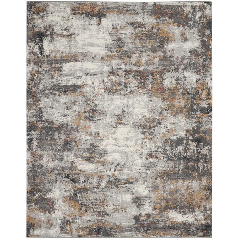 Nourison Tangra TNR03 Area Rug, Grey/Multicolor, 9' x 12'