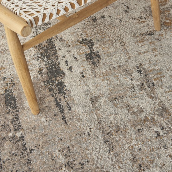 Nourison Tangra TNR05 Area Rug, Cream/Grey, 4' x 6'