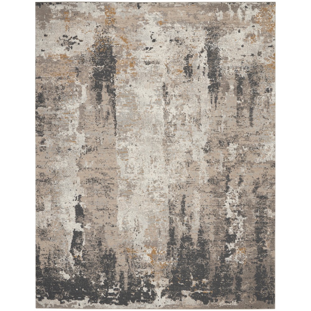 Nourison Tangra TNR05 Area Rug, Cream/Grey, 9' x 12'