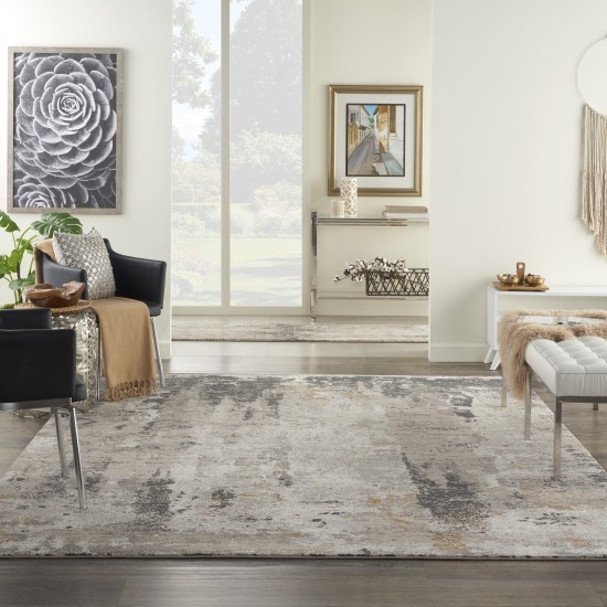 Nourison Tangra TNR05 Area Rug, Cream/Grey, 9' x 12'