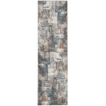 Nourison Tangra TNR06 Runner Rug, Grey/Multicolor, 2'2" x 7'6"