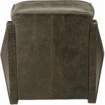 ACME Winchester Chair, Aluminum & Distress Espresso Top Grain Leather