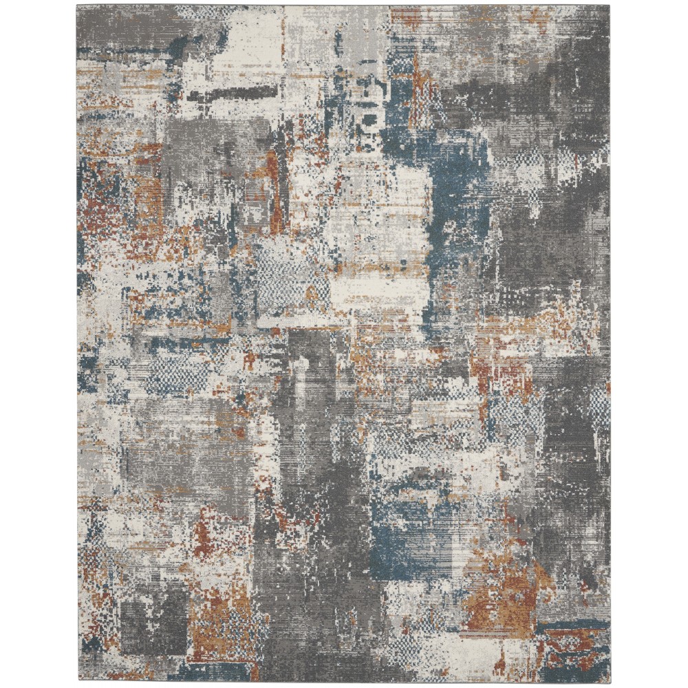 Nourison Tangra TNR06 Area Rug, Grey/Multicolor, 7'10" x 9'10"