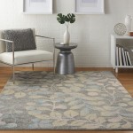 Nourison Tranquil TRA03 Area Rug, Grey/Beige, 4' x 6'