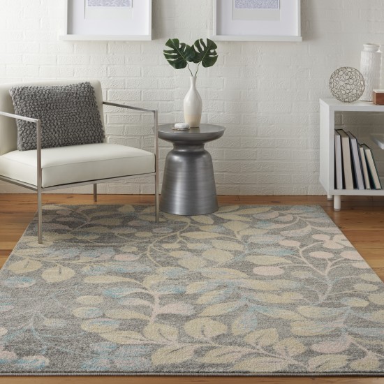 Nourison Tranquil TRA03 Area Rug, Grey/Beige, 4' x 6'