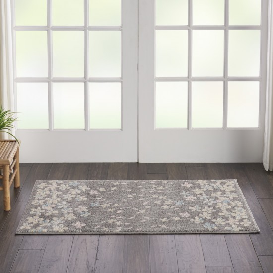 Nourison Tranquil TRA04 Area Rug, Grey/Beige, 2' x 4'