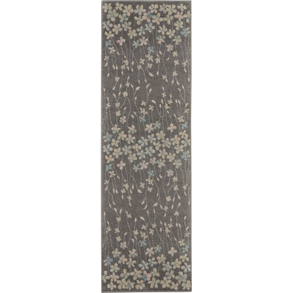 Nourison Tranquil TRA04 Runner Rug, Grey/Beige, 2'3" x 7'3"