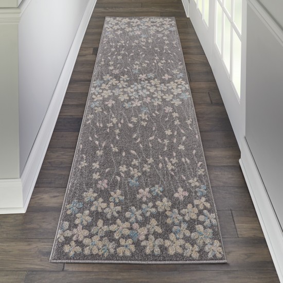 Nourison Tranquil TRA04 Runner Rug, Grey/Beige, 2'3" x 7'3"