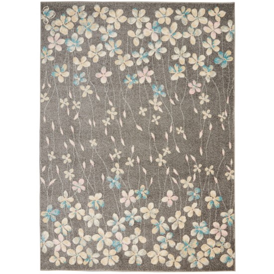 Nourison Tranquil TRA04 Area Rug, Grey/Beige, 4' x 6'