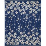 Nourison Tranquil TRA04 Area Rug, Navy, 8' x 10'