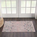 Nourison Tranquil TRA04 Area Rug, Pink, 2' X 4'