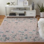 Nourison Tranquil TRA04 Area Rug, Pink, 6' x 9'