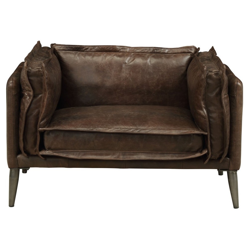 ACME Porchester Chair, Distress Chocolate Top Grain Leather