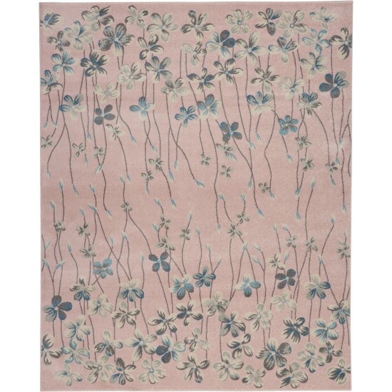 Nourison Tranquil TRA04 Area Rug, Pink, 8' x 10'