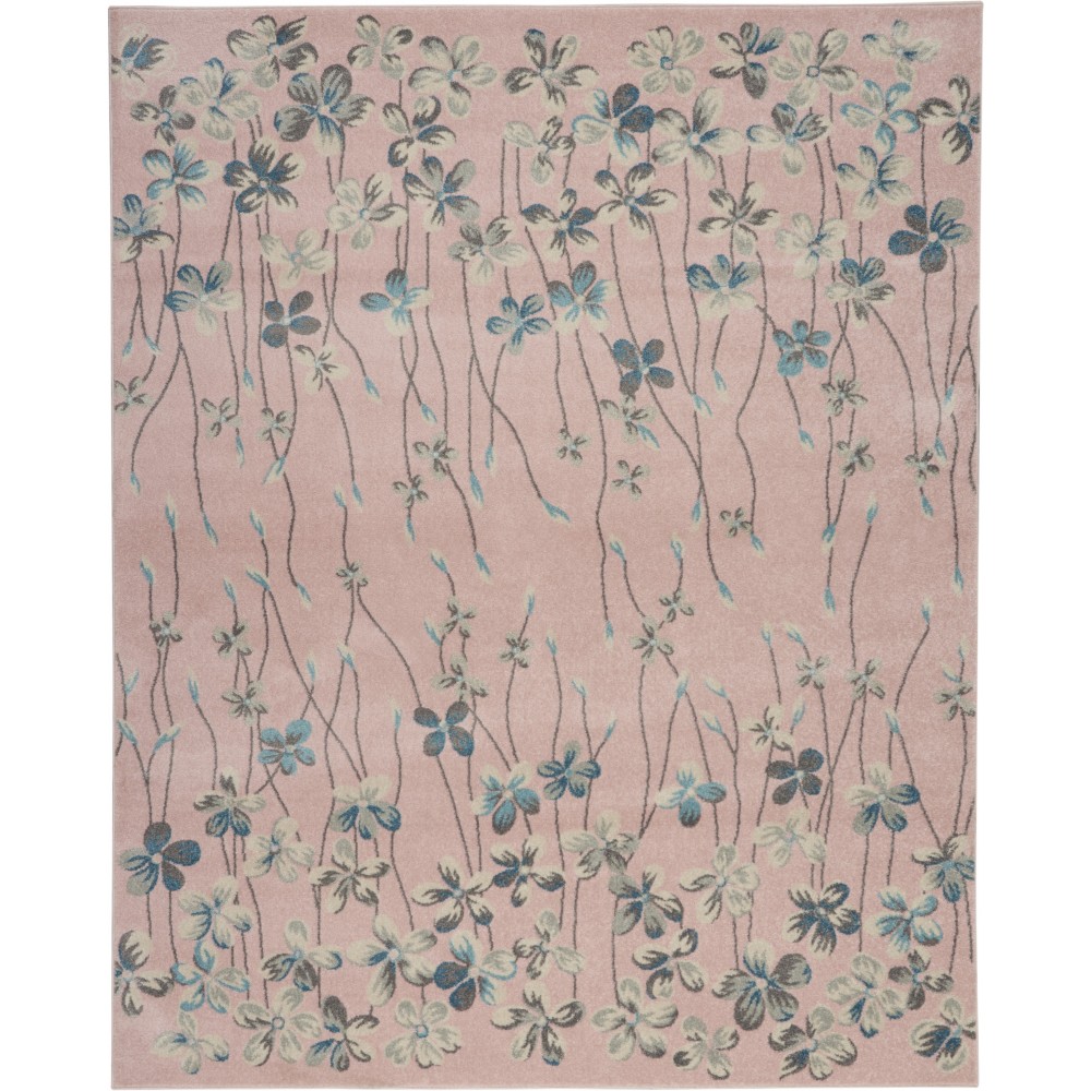 Nourison Tranquil TRA04 Area Rug, Pink, 8'10" x 11'10"