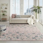 Nourison Tranquil TRA04 Area Rug, Pink, 8'10" x 11'10"