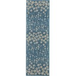 Nourison Tranquil TRA04 Runner Rug, Turquoise, 2'3" x 7'3"