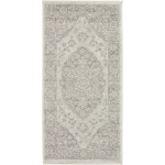 Nourison Tranquil TRA05 Area Rug, Ivory/Grey, 2' x 4'