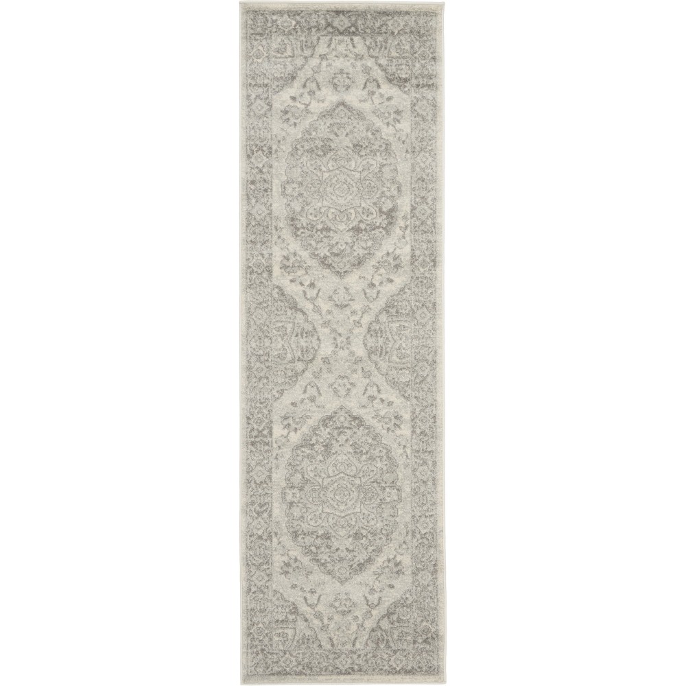Nourison Tranquil TRA05 Runner Rug, Ivory/Grey, 2'3" x 7'3" Nourison Tranquil TRA05 Runner Rug, Ivory/Grey, 2'3" x 7'3"