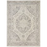 Nourison Tranquil TRA05 Area Rug, Ivory/Grey, 5'3" x 7'3"