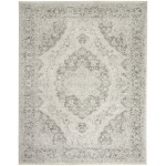 Nourison Tranquil TRA05 Area Rug, Ivory/Grey, 7' x 10'