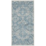 Nourison Tranquil TRA13 Runner Rug, Light Blue/Ivory, 2' x 4'